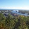 Vue sur Greymouth de King Park