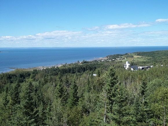 Vue du belvédère de la halte de Trois-Pistoles