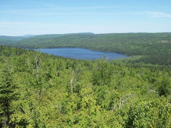 Lac Rimouski, vu du sommet Bernard-Voyer
