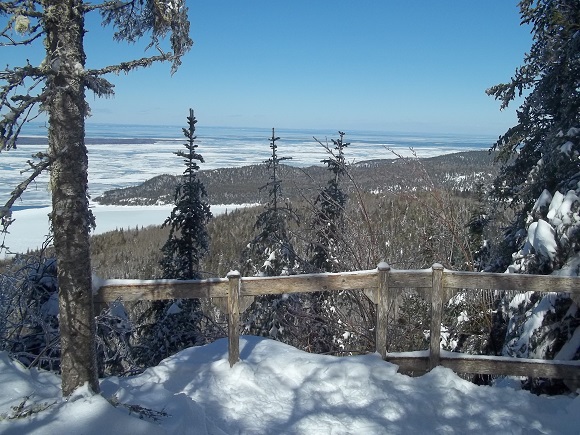 vue depuis 1er belvédère du Pic Champlain