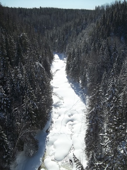 Rivière Sénescoupé, vue du Pont Rouge