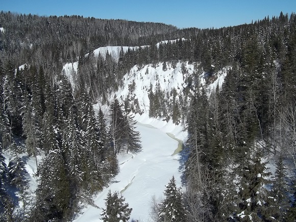 Rivière Sénescoupé, vue du Pont Rouge