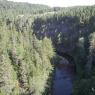 Rivière Sénescoupé, vue du Pont Rouge