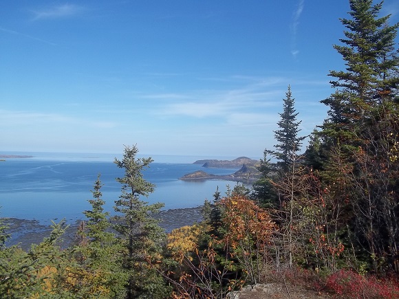 1er point de vue: vue sur le Parc national du Bic