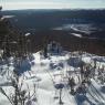 Sommet du Mt Charles-Édouard-Vézina en hiver