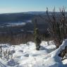Sommet du Mt Charles-Édouard-Vézina en hiver