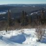 Sommet du Mt Charles-Édouard-Vézina en hiver