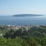 Percé et Île Bonaventure vues du Mt Ste-Anne