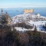 Percé et Rocher vus du Sentier des Belvédères
